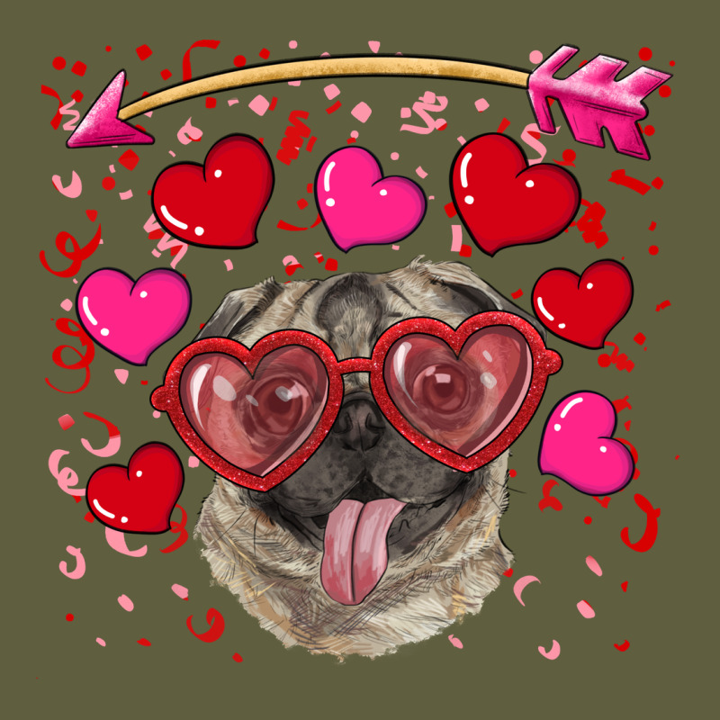Valentine's Day  Pug Vintage Tee by RanaPortraitStore | Teevron