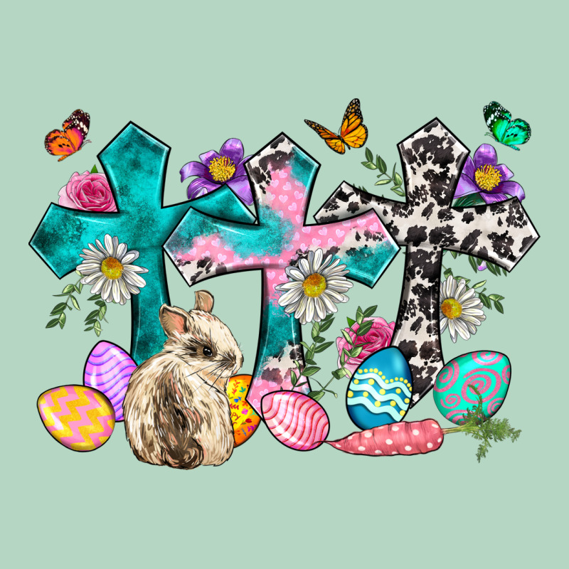 Western Rabbit With Cross And Flowers Classic Tee by Neo Western | Teevron