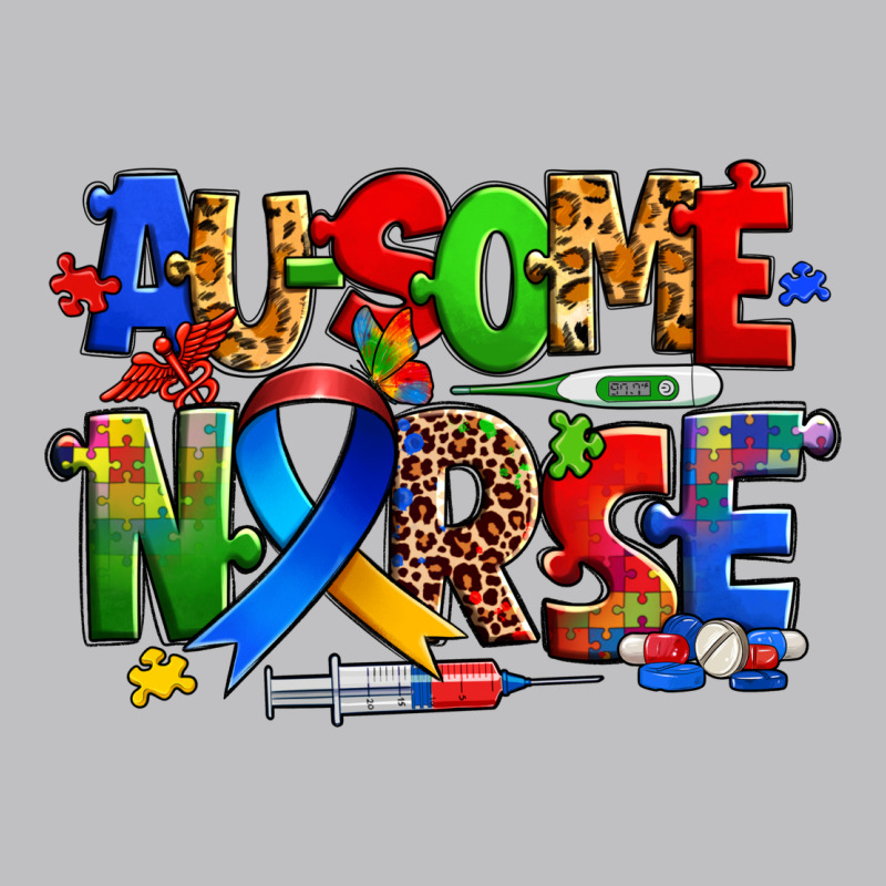 Ausome Autism Nurse Long Sleeve Tee by Zillion Design Studio | Teevron