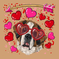 Valentine's Day  Saint Bernard Dog Vintage Tee | Teevron