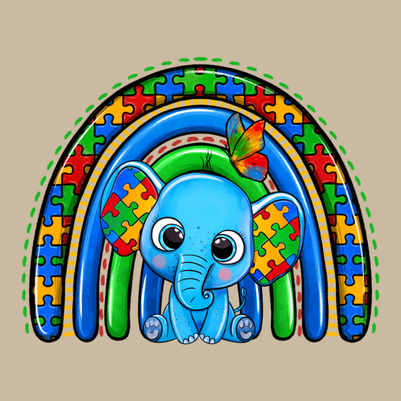 Autism Elephant Rainbow Long Sleeve Tee by Zillion Design Studio | Teevron