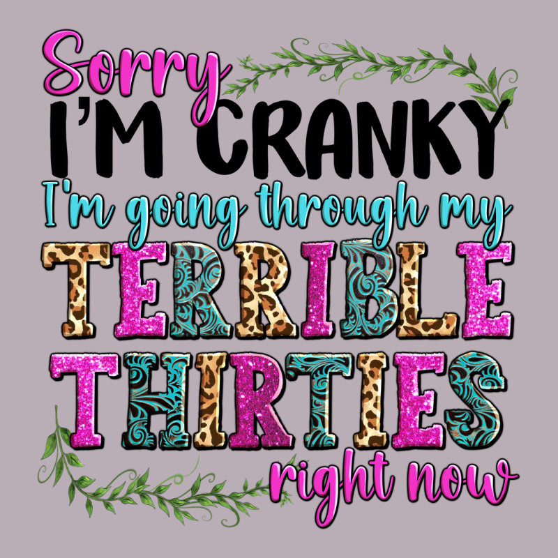 Sorry Im Cranky Im Going Through My Terrible Thirties Right Now Vintage Tee by texasbilliewilder | Teevron