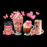 Floral Coffee Cups Zipper Hoodie | Teevron