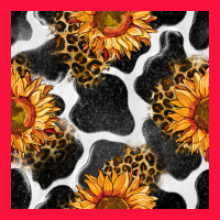 Cowhide Leopard Sunflower Seamless Pattern Classic Tee | Teevron