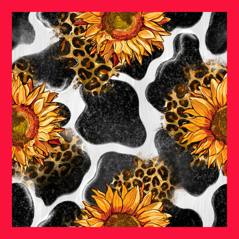 Cowhide Leopard Sunflower Seamless Pattern Classic Tee by BundleAndBundleShop | Teevron