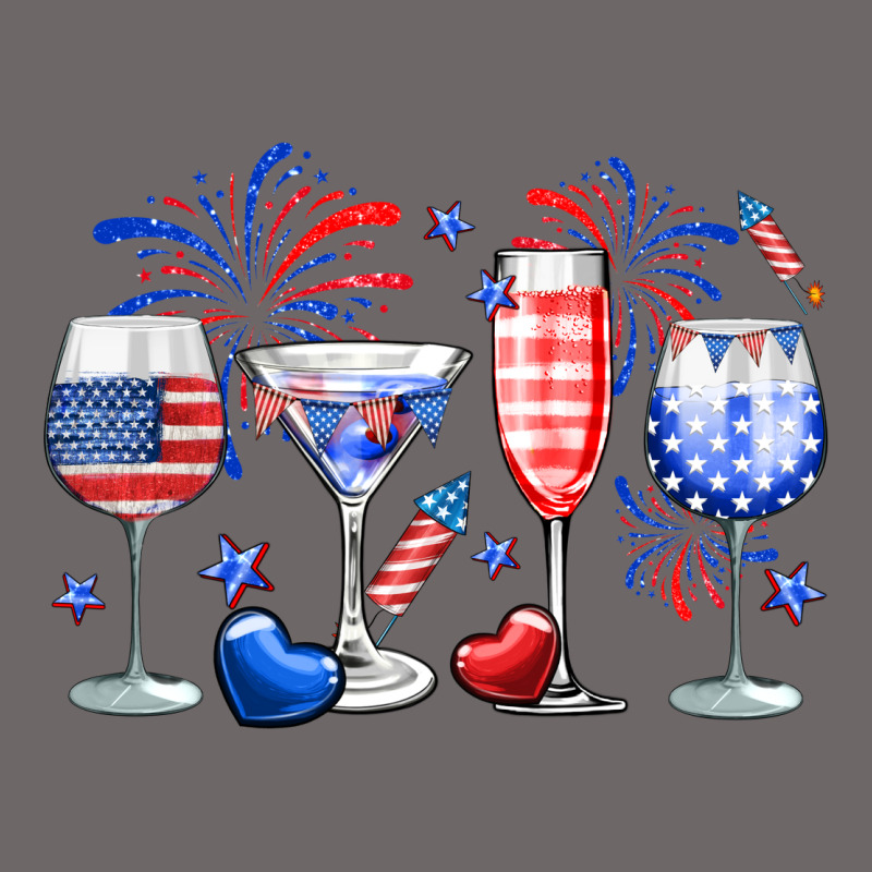 4th Of July Wine Glasses Classic Tee by Neo Western | Teevron