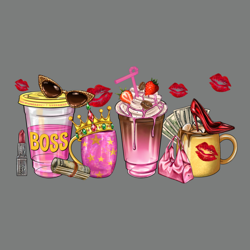 Boss Lady Coffee Cups Premium Hoodie by NancyCooperArtShop | Teevron
