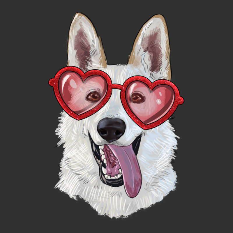White Shepherd With Love Glasses Urban Heavy Tee by RanaPortraitStore | Teevron