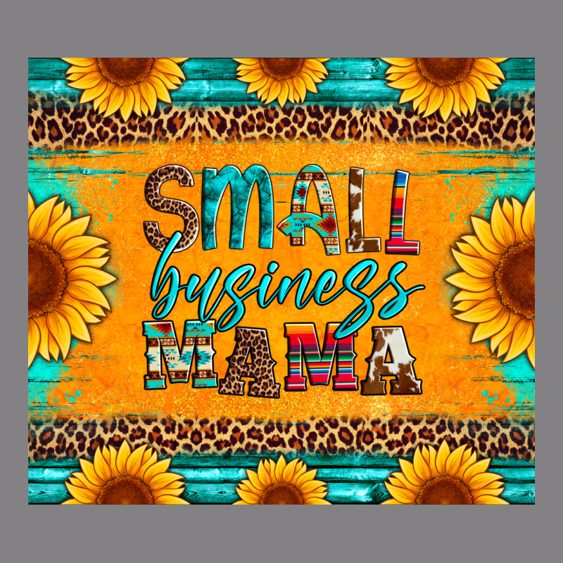 Small Business Mama Leopard Turquoise Aztec Serape Cowhide Sunflowers Heavyweight Hoodie by Artiststas | Teevron