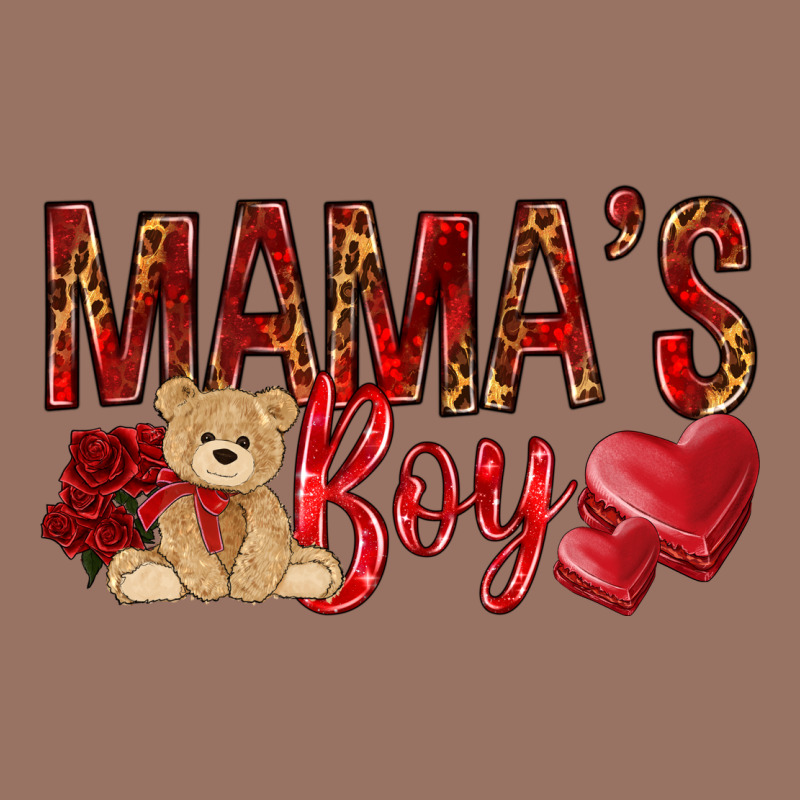Mamas Boy With Leopard Premium Hoodie by NancyCooperArtShop | Teevron