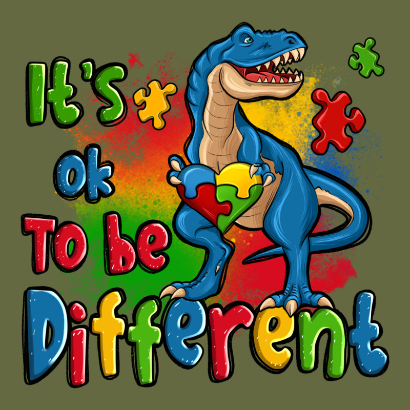 It's Ok To Be Different Autism Trex Long Sleeve Tee by Zillion Design Studio | Teevron