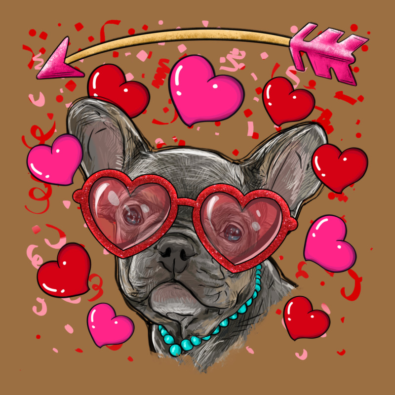 Valentine's Day French Bulldog Puppy Vintage Tee by RanaPortraitStore | Teevron