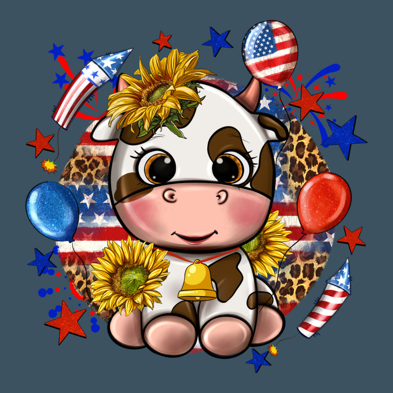 Cute Cow Fourth Of July Urban Heavy Tee by texasbilliewilder | Teevron