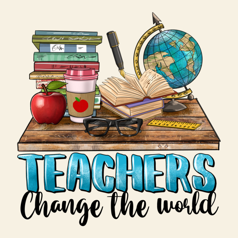 Teachers Change The World Vintage Tee by BarkalooDesign | Teevron