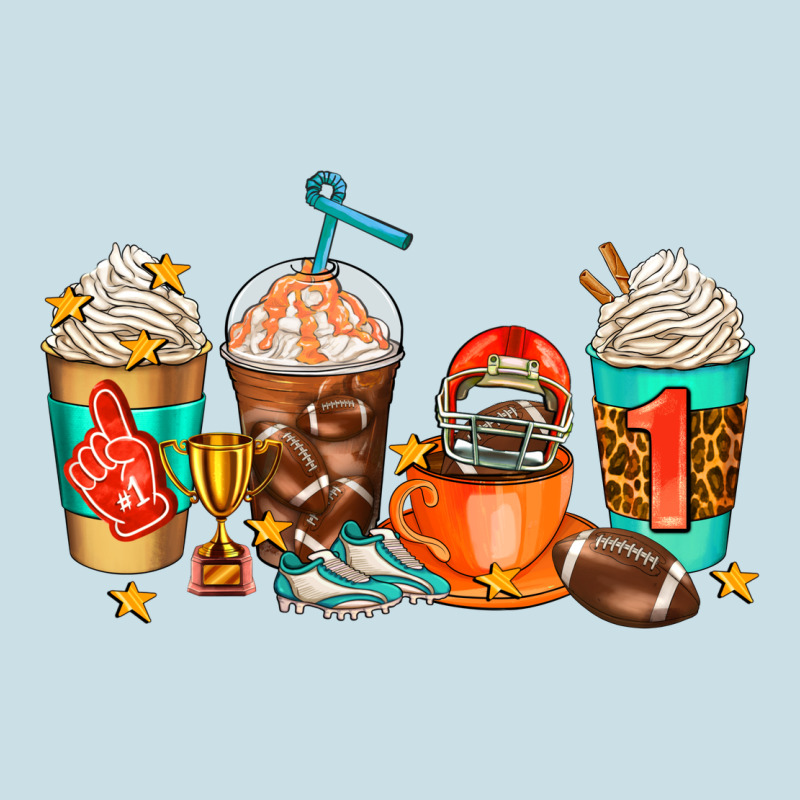 American Football Coffee Cups Ladies Tee by AdoDesignShop | Teevron