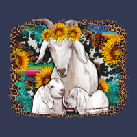 Goat Family With Sunflowers Western Serape Turquoise Background Heavyweight Hoodie | Teevron