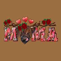 Valentine's Day Mama Black Highland Cow Vintage Tee | Teevron