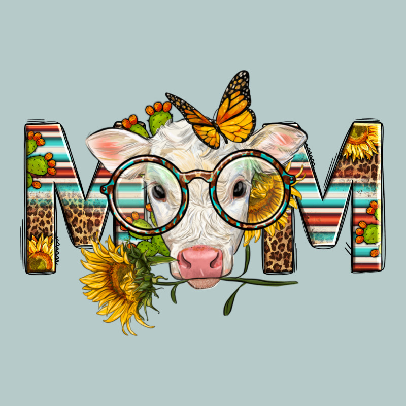 Western Baby Calf Mom With Sunflower Mother's Day Heavy Core Tee by LillyAllenDesigns | Teevron