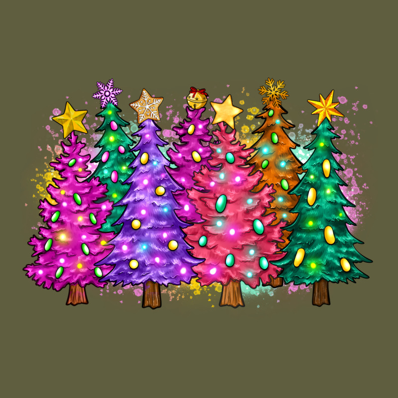 Christmas Trees And Lights Vintage Tee by Zillion Design Studio | Teevron