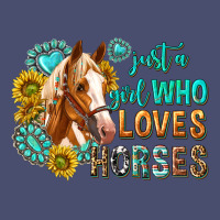 Western Just A Girl Who Loves Horses Vintage Tee | Teevron
