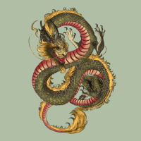 Green And Yellow Dragon Urban Heavy Tee | Teevron