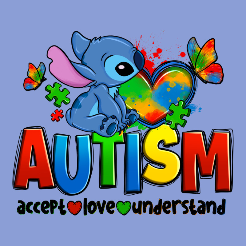 Autism Stitch Accept Love Understand Long Sleeve Tee by Zillion Design Studio | Teevron