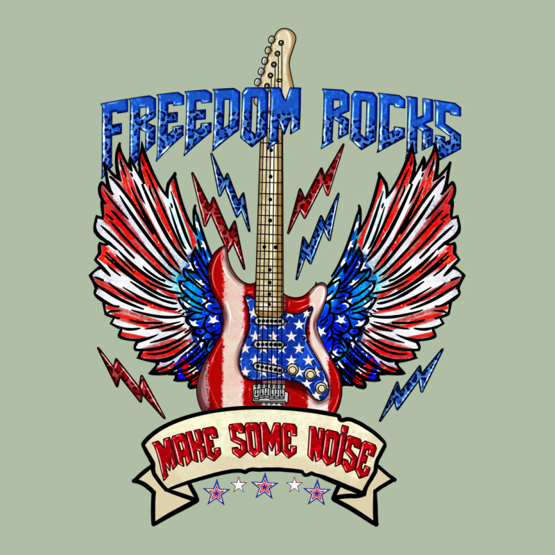 Freedom Rocks Make Some Noise Urban Heavy Tee by texasbilliewilder | Teevron