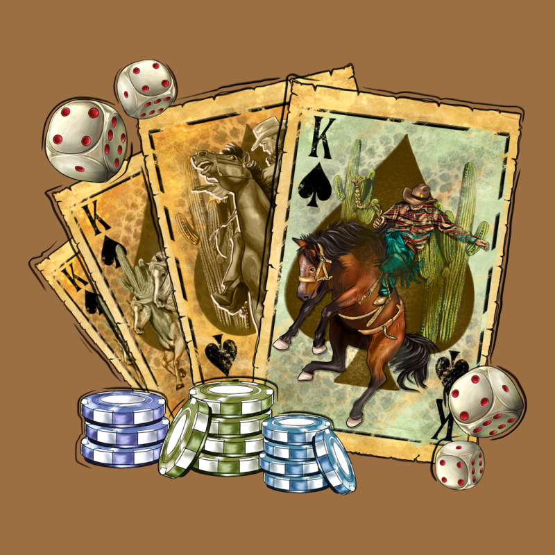 Western Rodeo Playing Cards Tbw Vintage Tee by texasbilliewilder | Teevron