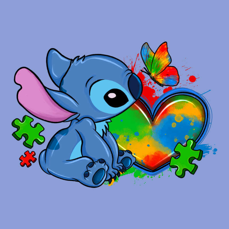 Autism Stitch Heart Long Sleeve Tee by Zillion Design Studio | Teevron