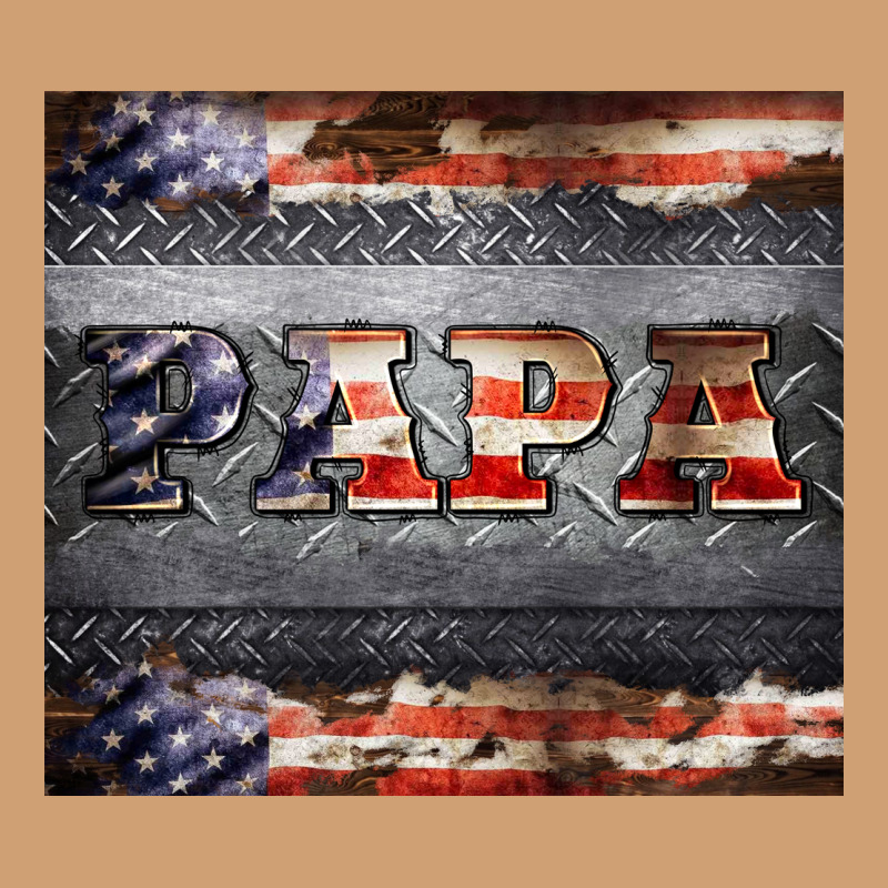 Papa Metal And American Flag Tumbler Vintage Tee by BarkalooDesign | Teevron