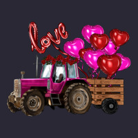 Valentine's Day Pink Tractor With Pin Heart Balloons Vintage Tee | Teevron