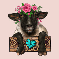 Suffolk Ewe Peeking With Floral Headdress Premium Sweatshirt | Teevron