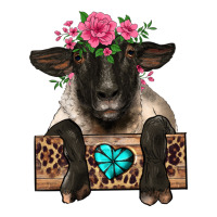 suffolk ewe peeking with floral headdress | Teevron