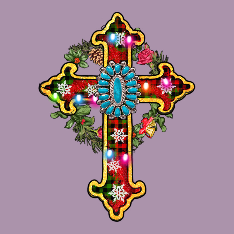 Christmas Cross Heavyweight Hoodie by AdoDesignShop | Teevron