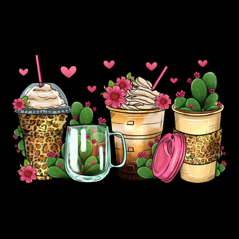 Cactus Coffee Cups Long Sleeve Tee by Zillion Design Studio | Teevron