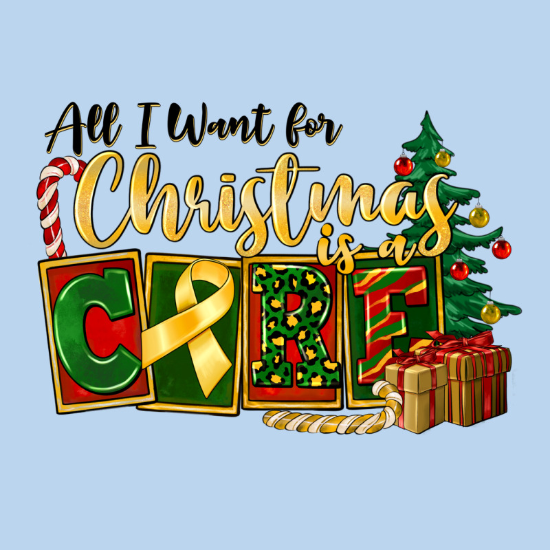 All I Want For Christmas Is Cure Childhood Cancer Classic Tee by FaDigitalArtStudio | Teevron