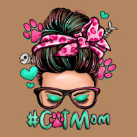 Cat Mom Messy Bun Long Sleeve Tee | Teevron