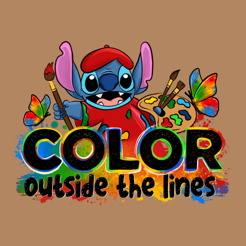 Color Outside The Lines Autism Stitch Long Sleeve Tee by Zillion Design Studio | Teevron