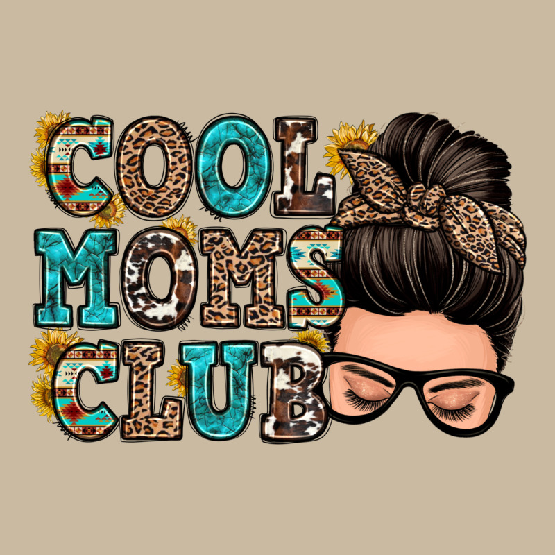 Cool Moms Club Messy Bun Long Sleeve Tee by Zillion Design Studio | Teevron