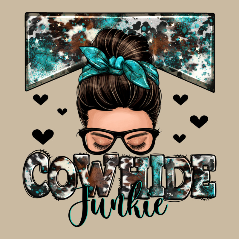 Cowhide Junkie Messy Bun Long Sleeve Tee by Zillion Design Studio | Teevron