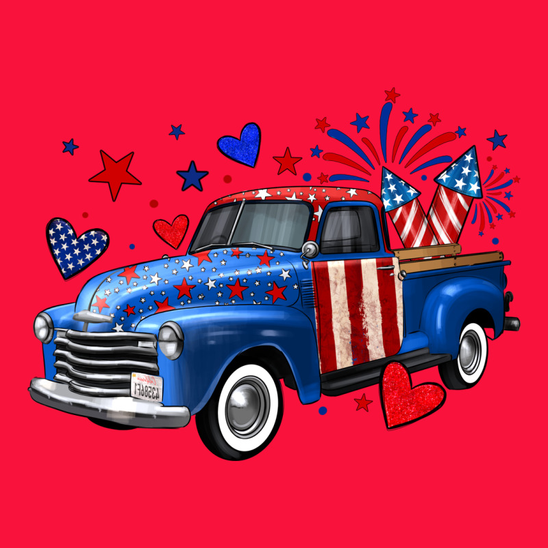 4th Of July American Flag Truck Classic Tee by Neo Western | Teevron