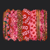 Valentine's Day Brushstrokes With Roses Vintage Tee | Teevron