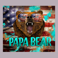 Papa Bear American Flag  Tumbler Vintage Tee | Teevron