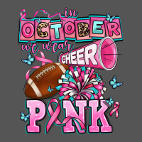 In October We Wear Cheer Pink Football Zipper Hoodie | Teevron