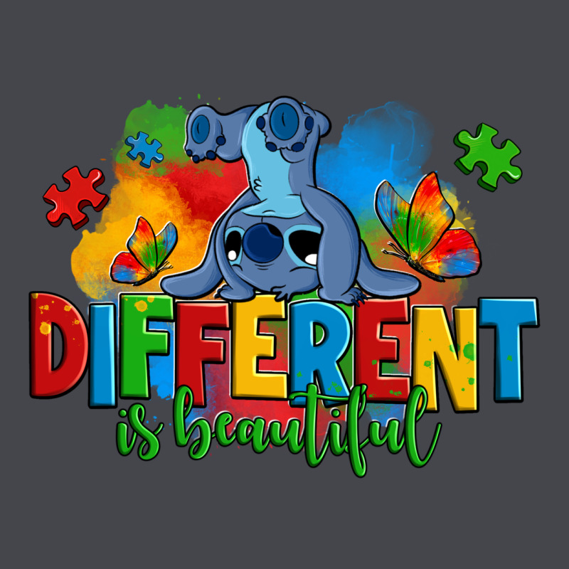 Different Is Beautiful Autism Stitch Long Sleeve Tee by Zillion Design Studio | Teevron