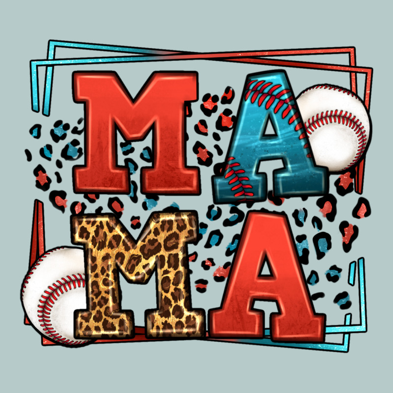 Leopard Baseball Mama Mother's Day Heavy Core Tee by LillyAllenDesigns | Teevron