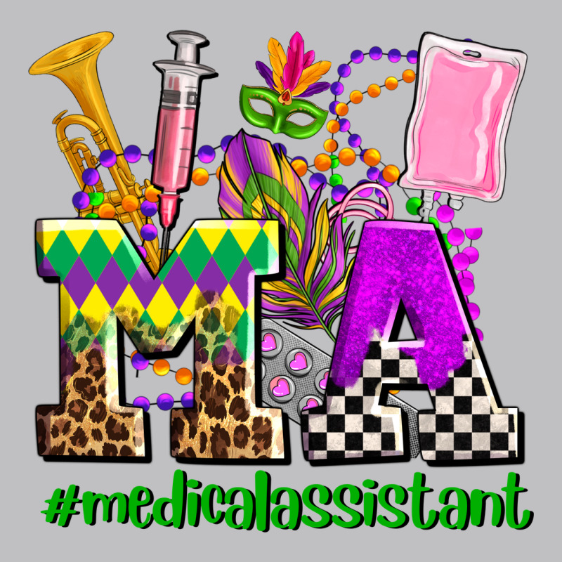 Mardi Gras Ma Medical Assistant Long Sleeve Tee by AdoDesignShop | Teevron