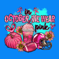 In October We Wear Pink American Football Zipper Hoodie | Teevron