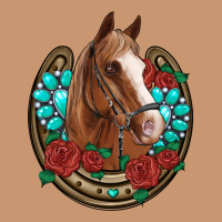 Western Horseshoe Horse Roses Gemstone Heavyweight Hoodie | Teevron
