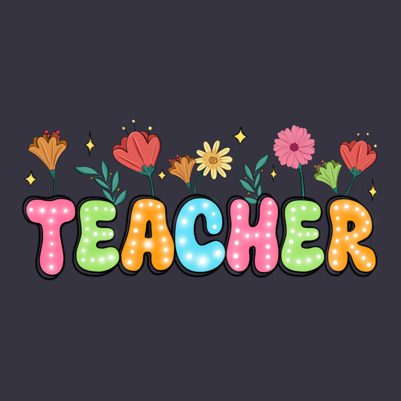 Custom Teacher Flowers Vintage Hoodie by JahusDesignShop | Teevron